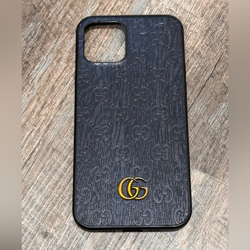 GUCCI Navy blue iPhone 12 PRO Case